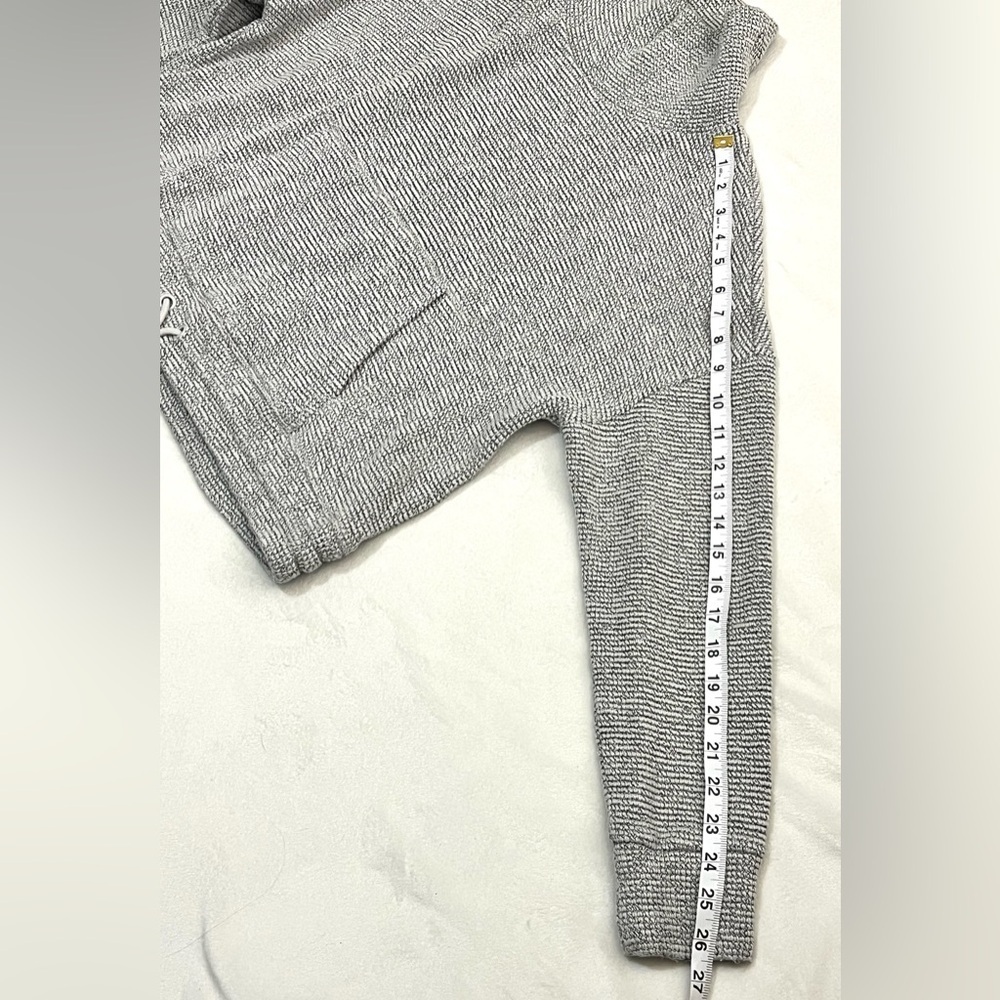 90 Degrees by Reflex Women’s Gray Cotton Blend Crop Cowl Neck Sweater XL - Picture 5 of 16